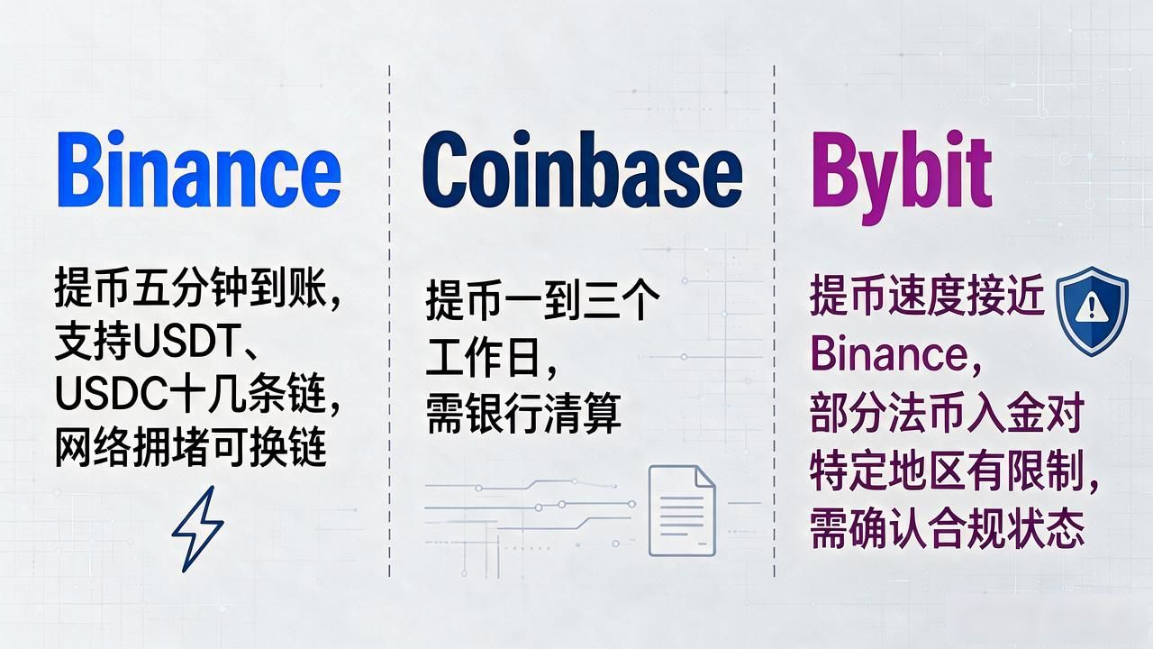 数字货币交易平台手续费对比_数字货币 各平台对比_Binance OKX Coinbase出金速度评测