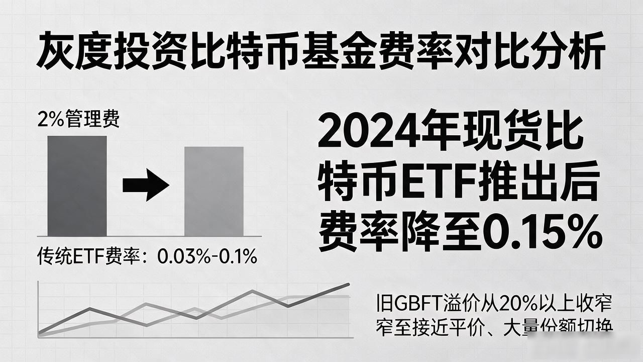灰度持有数字货币_Grayscale比特币信托GBTC管理费与现货ETF费率对比_美股市场合规投资数字货币路径解析